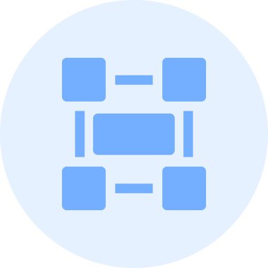 ağ veri teknolojisi simgesi ana hat biçiminde