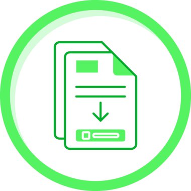 Belge. Web simgesi basit illüstrasyon