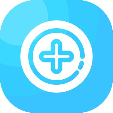 Artı artı modada izole edilmiş arkaplan simgesi