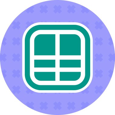 Düzen Düzeni Düz Yapıştırmaları, basit vektör illüstrasyonu