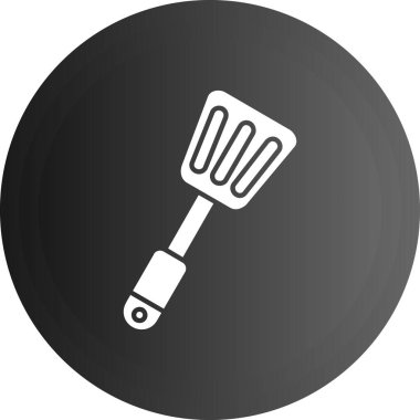 Modern b 'nin vektör çizimi barbekü ikonundan yoksundur