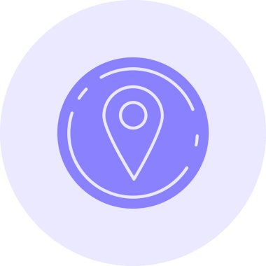 konum simgesi vektör illüstrasyonu