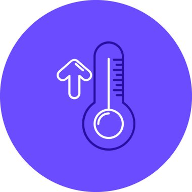 termometre simgesi vektör illüstrasyonu