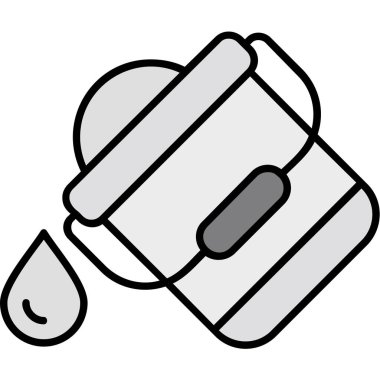 Havlu simgesi vektör çizimi çizimi