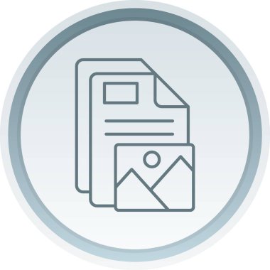 Dosya simgesinin vektör illüstrasyonu