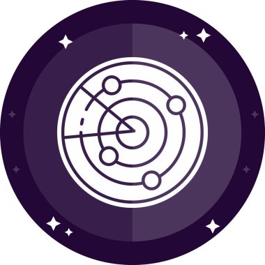 Uzay simgesi vektör illüstrasyonu