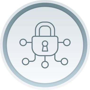 Güvenli kilit vektör simgesi