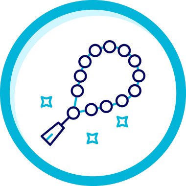 Bir ip simgesinin vektör illüstrasyonu