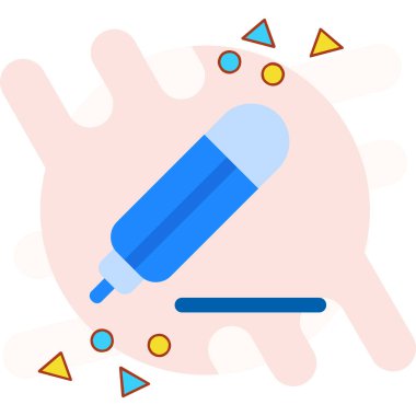 Bir boya fırçasının vektör çizimi