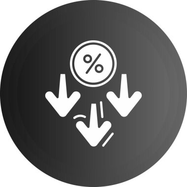 Beyaz arkaplanda yüzde işareti