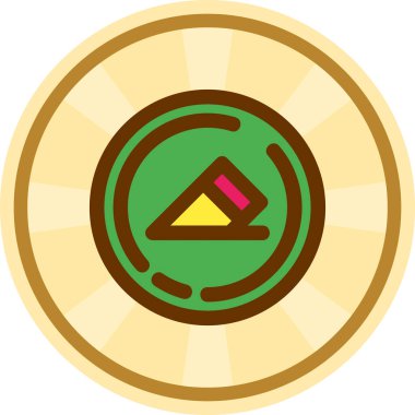 Pusula. Web simgesi basit illüstrasyon