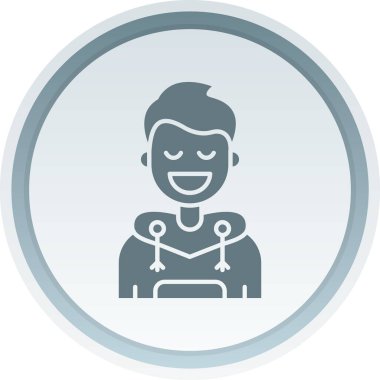 Güzellik salonu moda ikonunun vektör illüstrasyonu