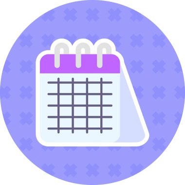 Takvim. Web simgesi basit illüstrasyon