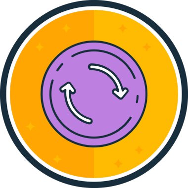 Bir ay simgesinin vektör illüstrasyonu