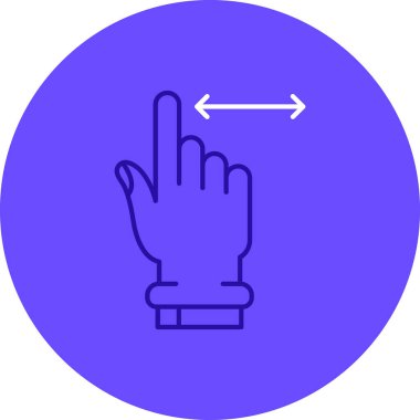 Dokunmatik ekran simgesinin vektör illüstrasyonu