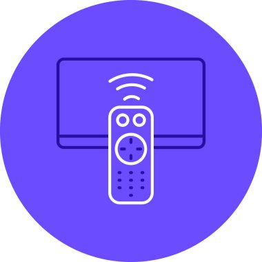 Televizyon. Web simgesi basit illüstrasyon