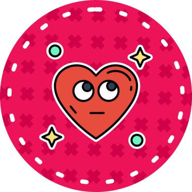 Kalp. Web simgesi basit illüstrasyon