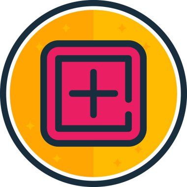 Bir yıldız simgesinin vektör illüstrasyonu