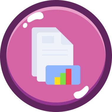 Belge. Web simgesi basit illüstrasyon