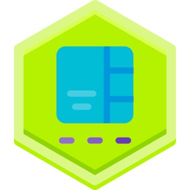 Yeşil ve mavi bir araba simgesinin vektör çizimi