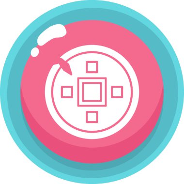 Bir kameranın b-2 simgesinin vektör çizimi