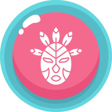 Karnaval. Web simgesi basit illüstrasyon