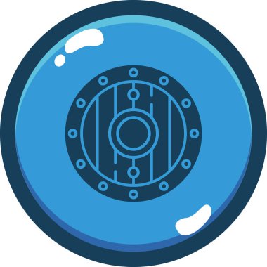 Mavi ve beyaz arkaplanın vektör çizimi