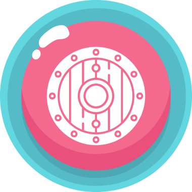 Yemek. Web simgesi basit illüstrasyon