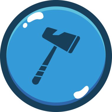 Balta simgesi vektörü. Basit resimleme