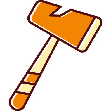 kürek simgesi vektör illüstrasyonu