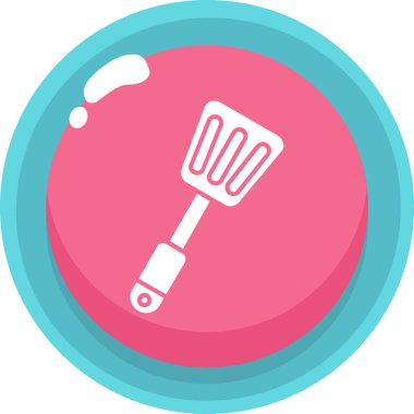 Modern b 'nin vektör illüstrasyonunda yiyecek ikonu yok