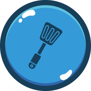 Mangal. Web simgesi basit illüstrasyon