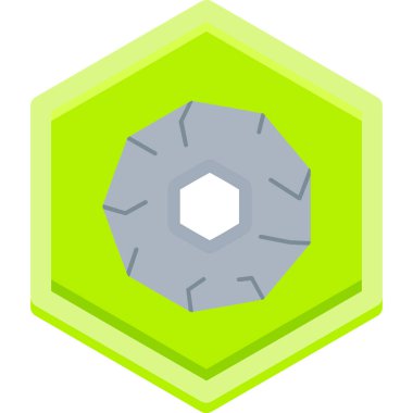 dişli simgesi, vektör çizimi