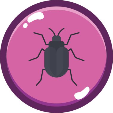 Böcek. Web simgesi basit illüstrasyon