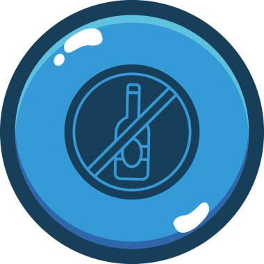 alkollü içki ikonu doldurulmuş taslak biçiminde