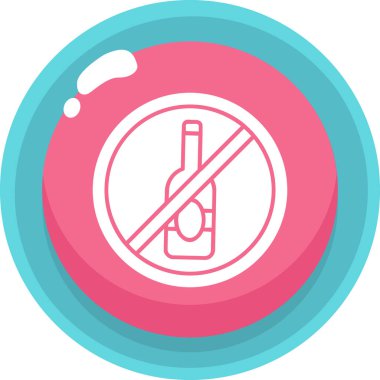 alkollü içki ikonu doldurulmuş taslak biçiminde