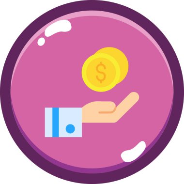 para düz simgeleri, vektör illüstrasyonu