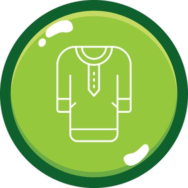 Gömlek ikonu. vektör illüstrasyonu