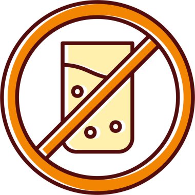 İçecek ikonu vektör illüstrasyonu yok