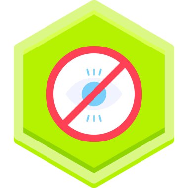 işareti simge vektör çizim yasak