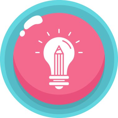 Ampul. Web simgesi basit illüstrasyon