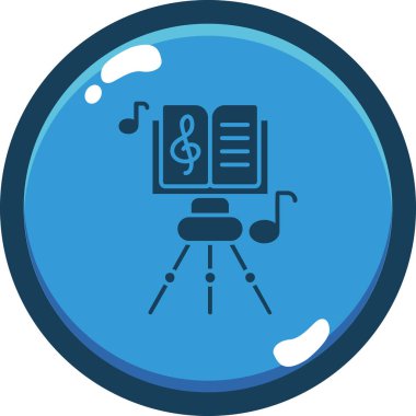 Müzik simgesinin vektör illüstrasyonu