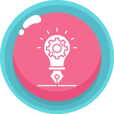 Ampul. Web simgesi basit illüstrasyon