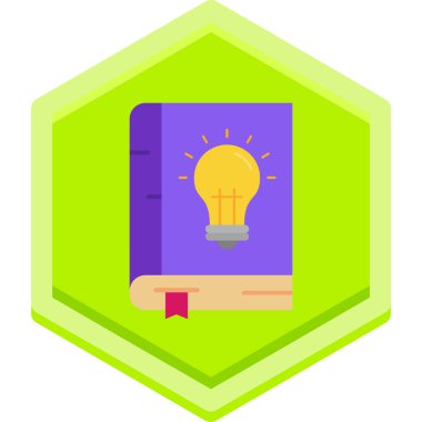 Düz biçimli kitap eğitimi ikonu