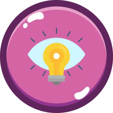 Göz. Web simgesi basit illüstrasyon