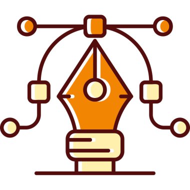 Modern bir simgenin vektör illüstrasyonu