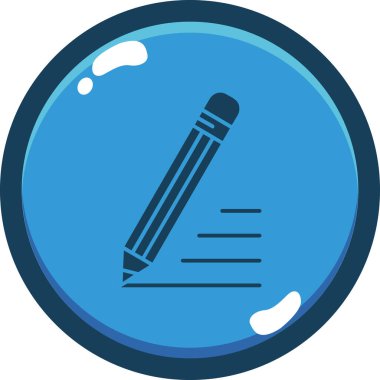 Moda biçimi izole edilmiş arkaplanda kalem simgesi