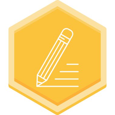 Kalem. Web simgesi basit illüstrasyon