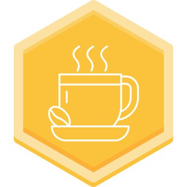 Çay. Web simgesi basit illüstrasyon