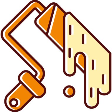 Çikolatalı tatlı ikonu ana hatlarıyla dolu.